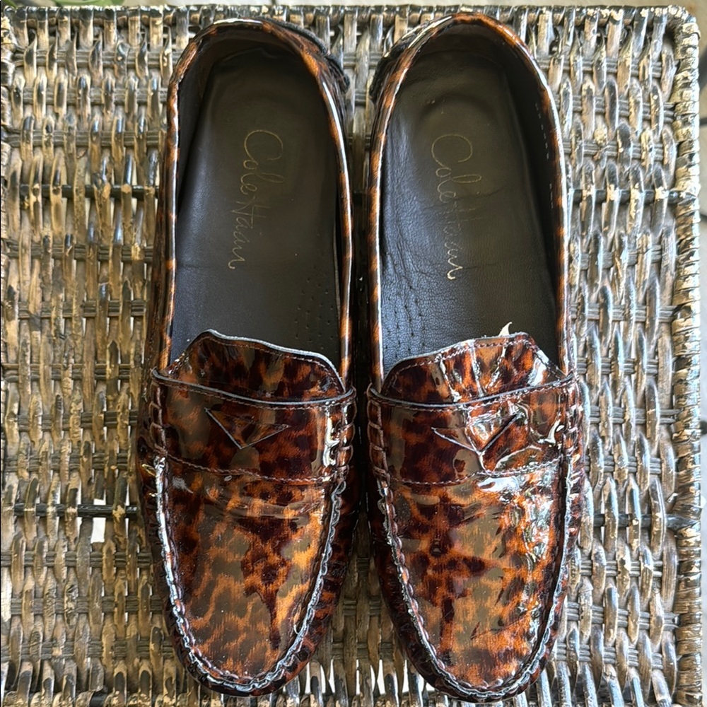 Cole Haan Leopard Print Loafers